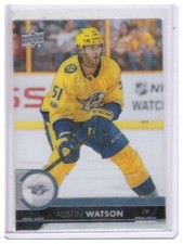 Austin Watson 2017-18 Upper Deck Sr.2 Clear Cut Parallel Card #353