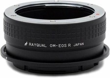 "Rayqual" Mount Adapter for Canon EOS R body to Olympus OM Lens "Made in Japan"