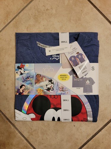 Disney 100 100th Anniversary Mickey Mouse Small S Two-Sided T-Shirt New w/ Tags - Picture 6 of 7