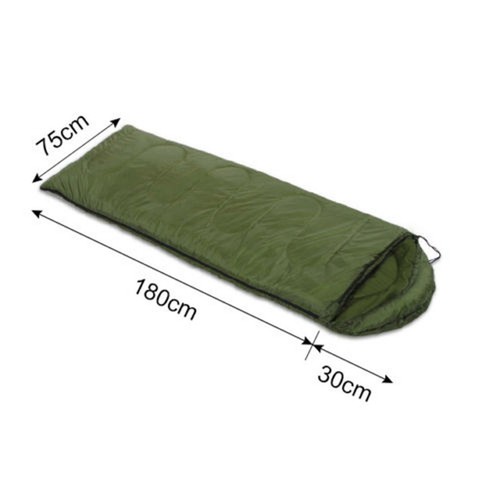 2 Season Adult Single Sleeping Bags Camping Rectangular Envelope 4 Colour Choice - Picture 3 of 20