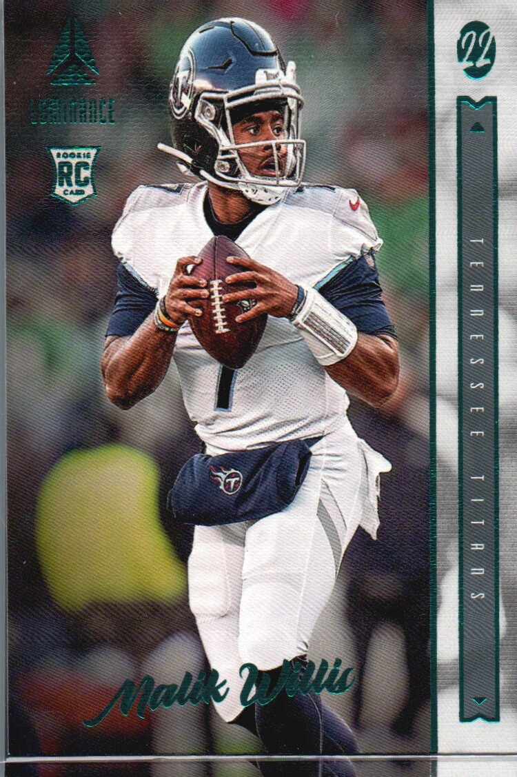 Malik Willis Panini Chronicles Luminance Update Rookies #201 Teal