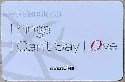 ONLYONEOF THINGS I CAN'T SAY LOVE EVERLINE EVENT PHOTO CARD