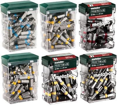 METABO Bitbox 25er Pack Auswahl PH PZ TX Torx Bits Bit Bitsatz Auswahl Bit-Set
