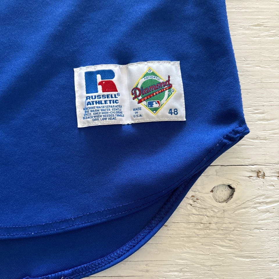 Vintage 90s MLB Russell Athletic Diamond Collection Chicago Cubs Jersey sz 48 - Image 2 of 4