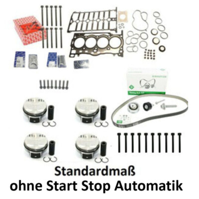 Piston Kit STD. Rep Kit with Timing Belt + Bearing for VW 1.4 TSI CZD CHP 04E107065GM G