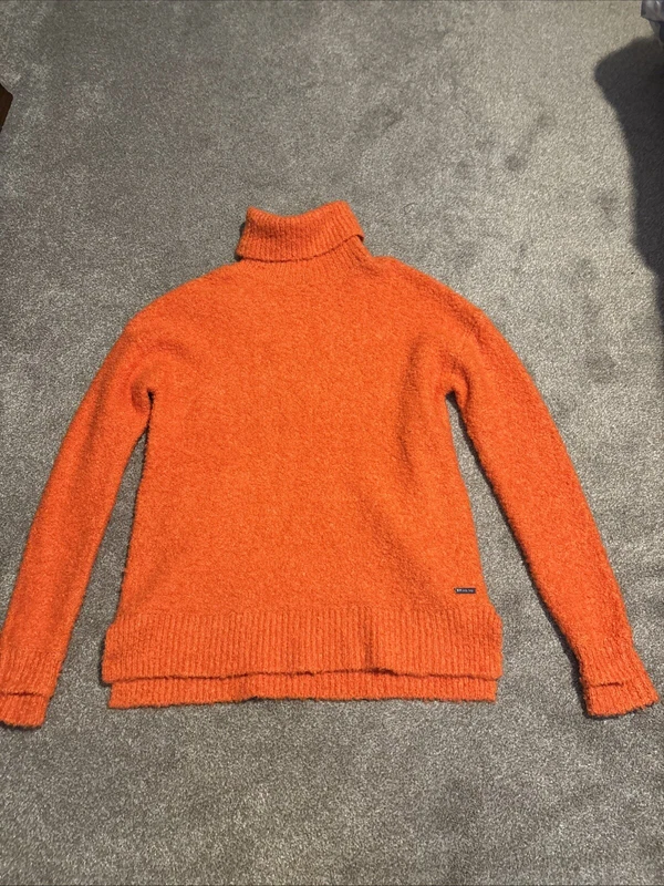 sweaty-betty turtleneck wool blend sweater
