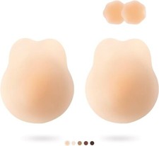 Lift Ultra-Thin Sticky Bra,Backless Strapless Bra Pasties Nipple Covers D/D