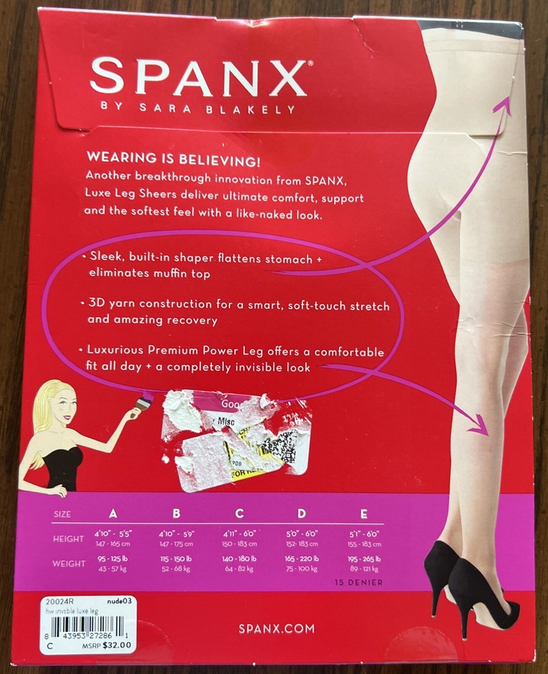 Spanx Super Power Panties Size C Nude03 High Waist Tummy Control