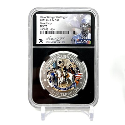2021 Silver Coin George Washington Great Entry NGC MS70 7k Miles