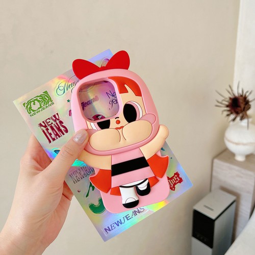 3D Cute Powerpuff Case For iPhone 16 15 Pro Max 14 13 Girls Shockproof Silicone - Picture 14 of 17