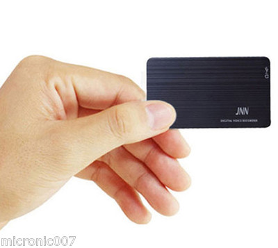 JNN-M2 8GB Credit Card Sized Mini Voice Recorder High Quality 80