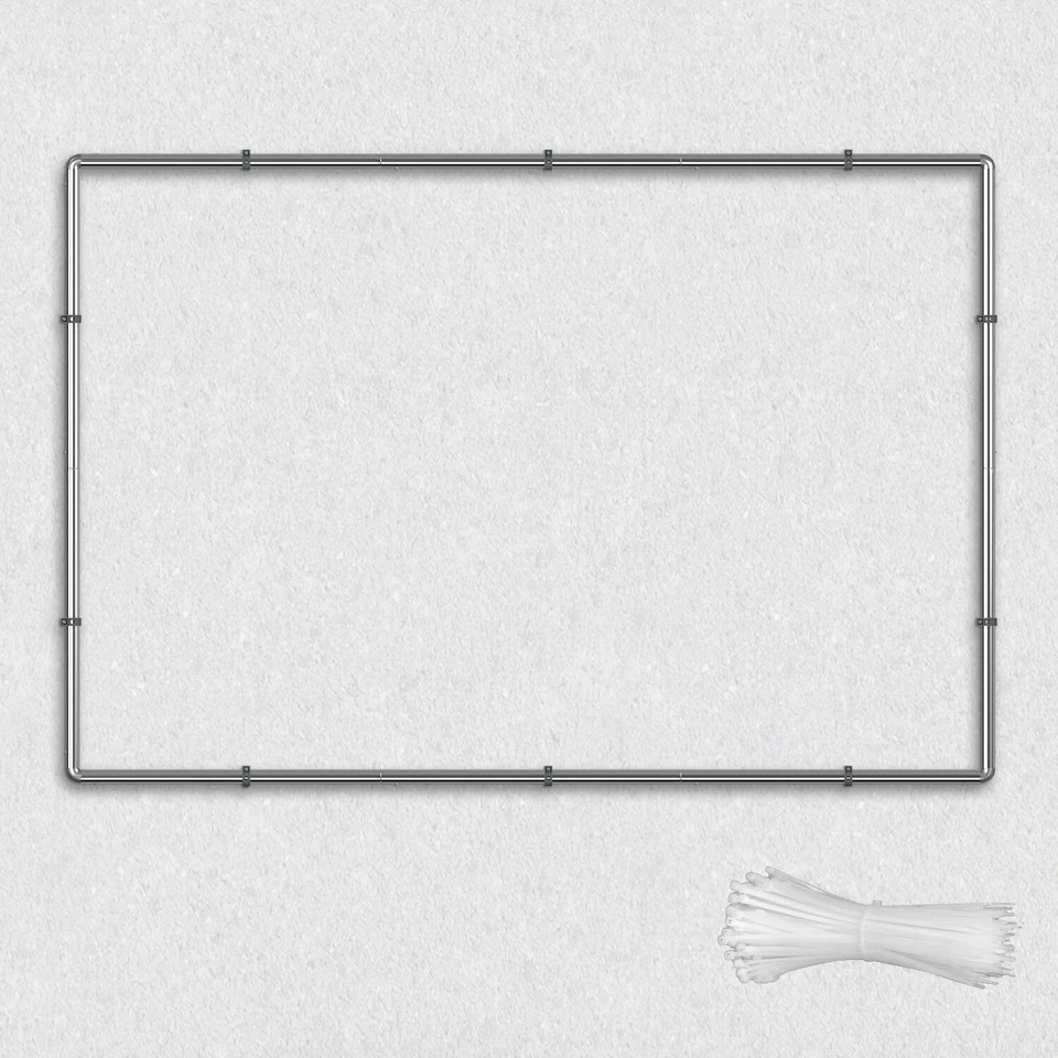 Marco de póster de pancarta montado en la pared negro horizontal vertical pantalla de pared Foto 4 de 4