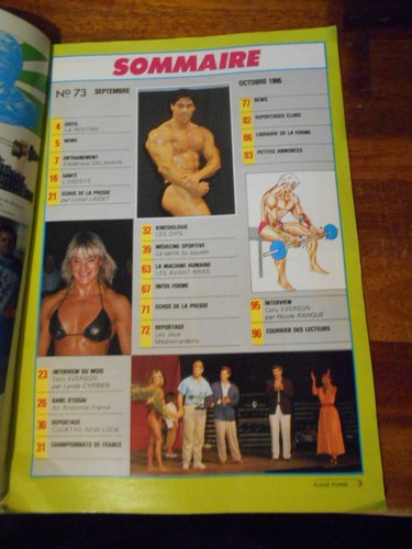 PLEINE FORME #73 bodybuilding muscle magazine CORNELIA GYURA 10-86 (FR) - Imagen 5 de 7
