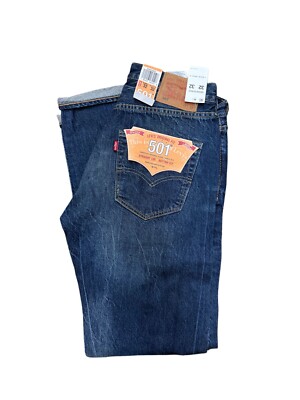 Levi's Men's 501 Original to Fit Selvedge Jeans Color Blue