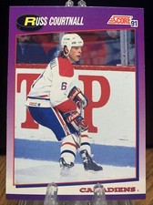 1991-92 Score Hockey Card Russ Courtnall Montreal Canadiens #42