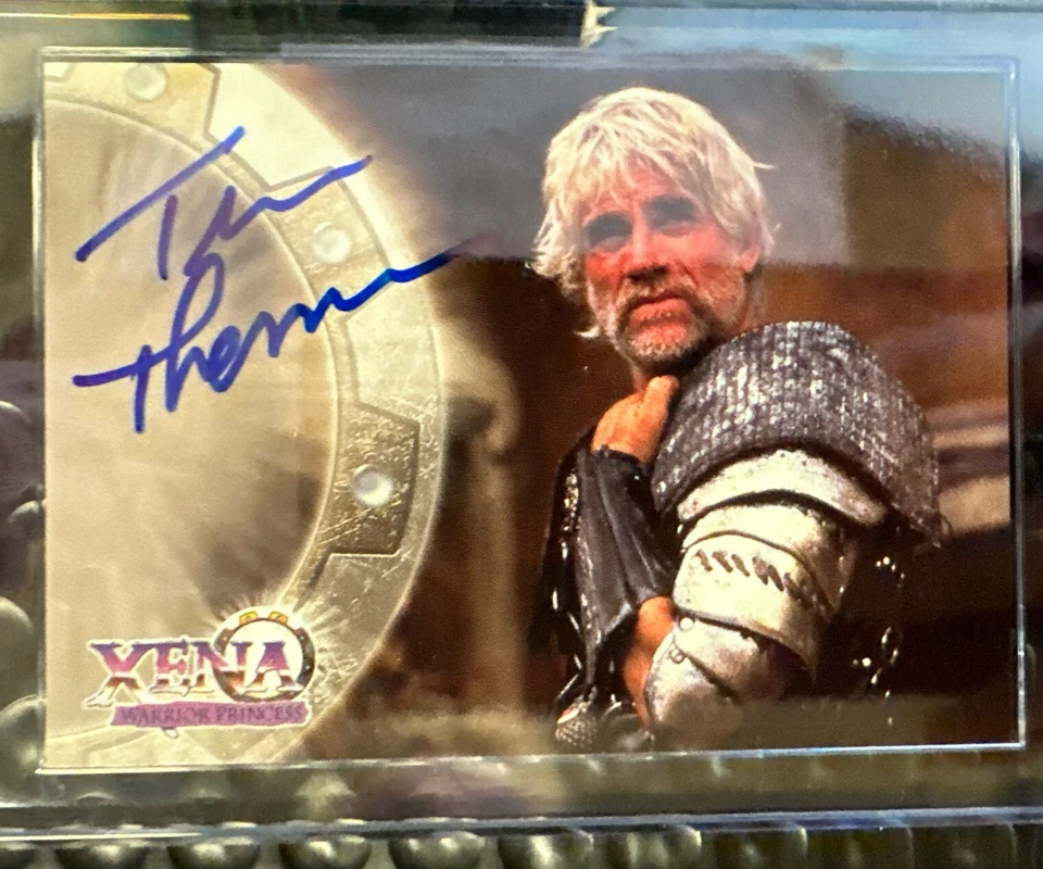 Topps Xena Series - Tim Thomerson #A8 and Robert Trebor #A9 - Autographed Cards - Image 2 of 4