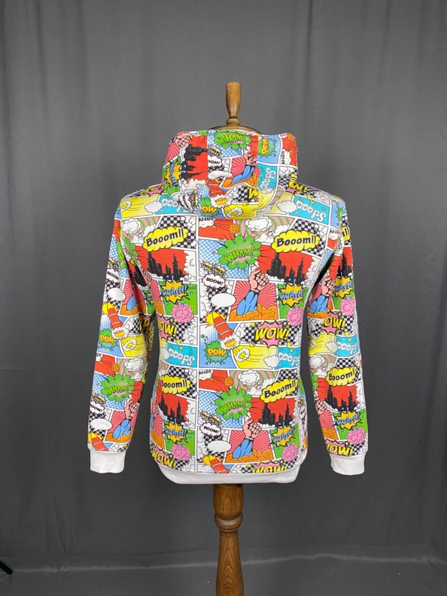 Comme Des Garcons Comic Men's White Hoodie Sweater Size M | eBay