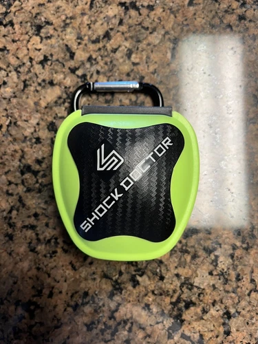 Shock Doctor Mouth Guard Case - Neon Yellow/Black - EUC - Free Shipping