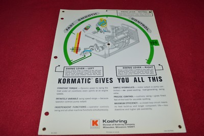 Koehring Swing Lever Neutrual Dealer's Brochure YABE15