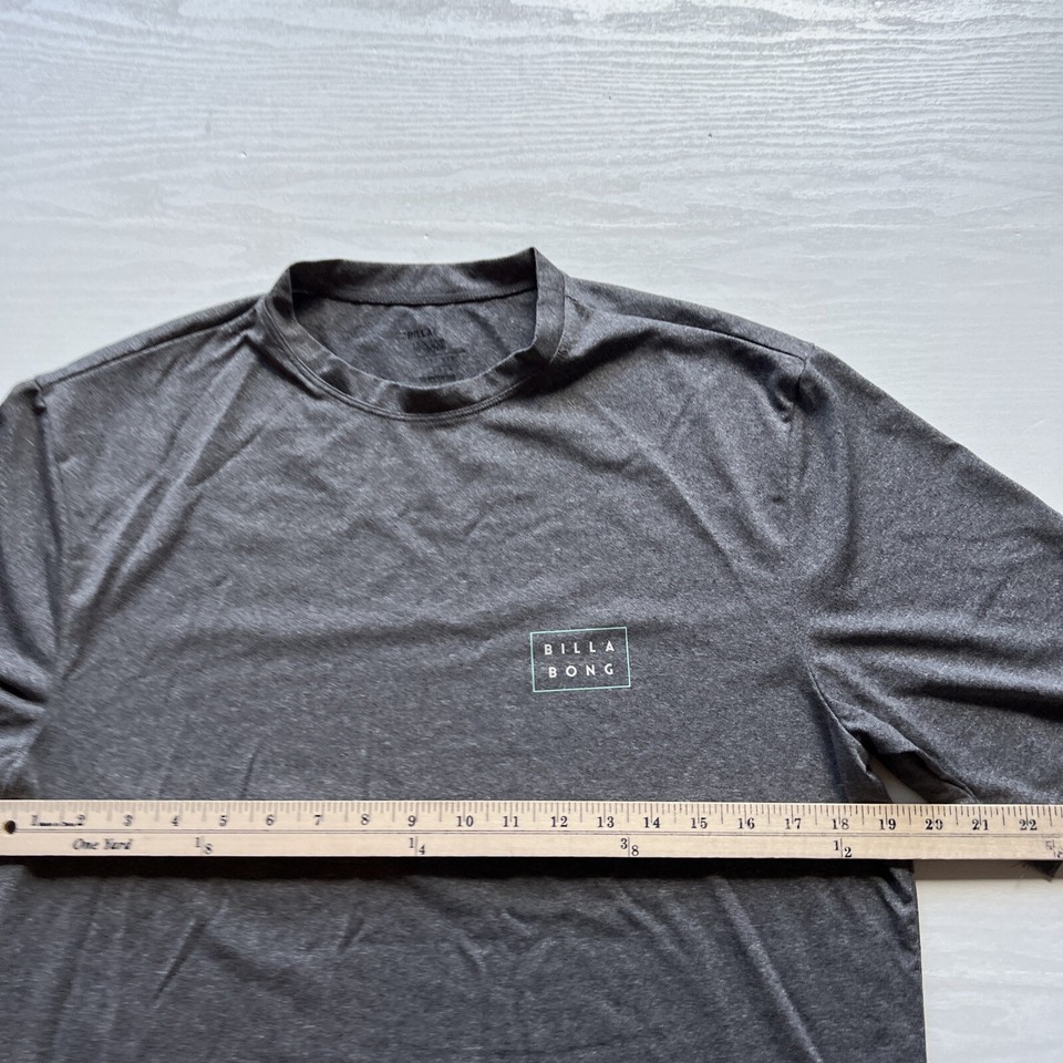 Billabong Loose Fit Rash Guard Mens XLarge Gray Short Sleeve eBay
