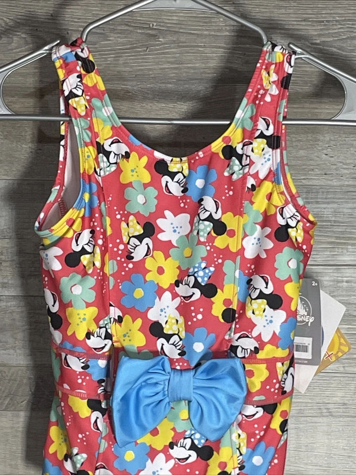 Disney Minnie Mouse Pañal G-Tube Traje de Baño Adaptativo UPF 50+ Niñas L 10? Foto 2 de 4