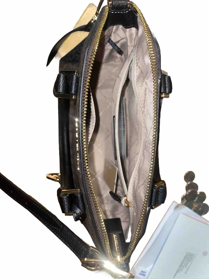 Nuevo Bolso Mensajero Michael Kors Coraline 38S1C2CM6B Mediano Logo Multi - Marrón Foto 4 de 4