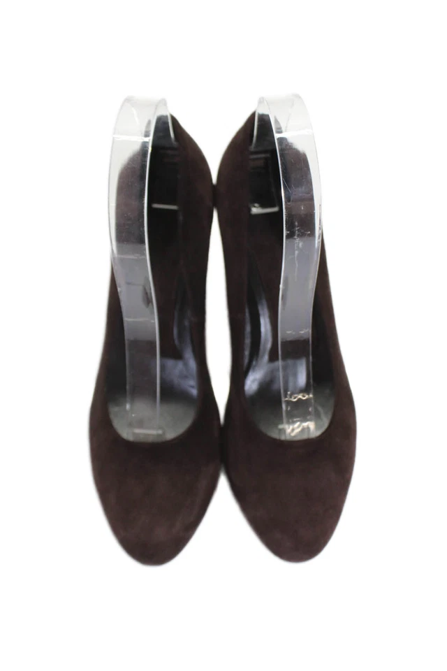 Zapatos de salón Roberto Del Carlo para mujer de gamuza con plataforma marrón talla 5,5 Foto 2 de 4