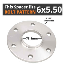 Wheel Spacers Adapters Hub Centric Rings Gmc Chevy