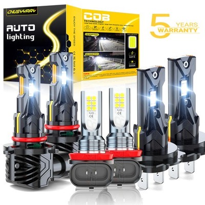 For Mazda CX-7 2007-2012 - 9005 H7 H11 LED Headlight Fog Light Combo 6 Bulb Kit