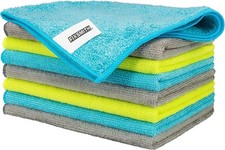 Microfiber Cleaning Cloth - Pack of 8, Size: 12 x 16 in, Multi-Functional