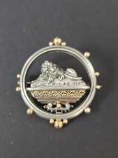 Antike G.A.S. Georg Adam Scheid Silber 800 Brosche L&ouml;wendenkmal Luzern Wien 1900