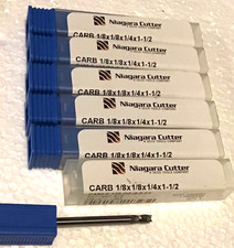 6 NEW Niagara Cutter N85654 Carbide Square Nose End Mill 1/8 x 1/8 x 1/4 x 1-1/2