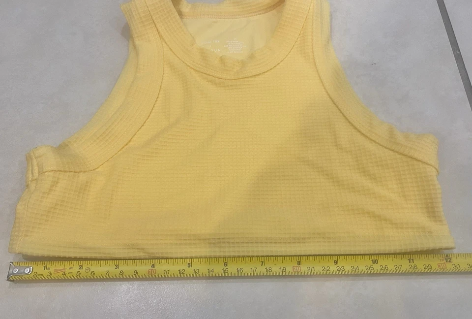Top Stone Fox X Pacsun Reciclado Activo Cuello Alto Talla XS Amarillo Foto 4 de 4