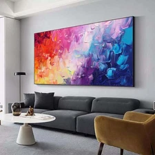 Hand Painted Abstract Oil Painting On Canvas For Living Room Home Decor X396