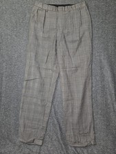 Vintage Polo Ralph Lauren Dress Pants Mens 34x33 Plaid Pleated Cuffed USA
