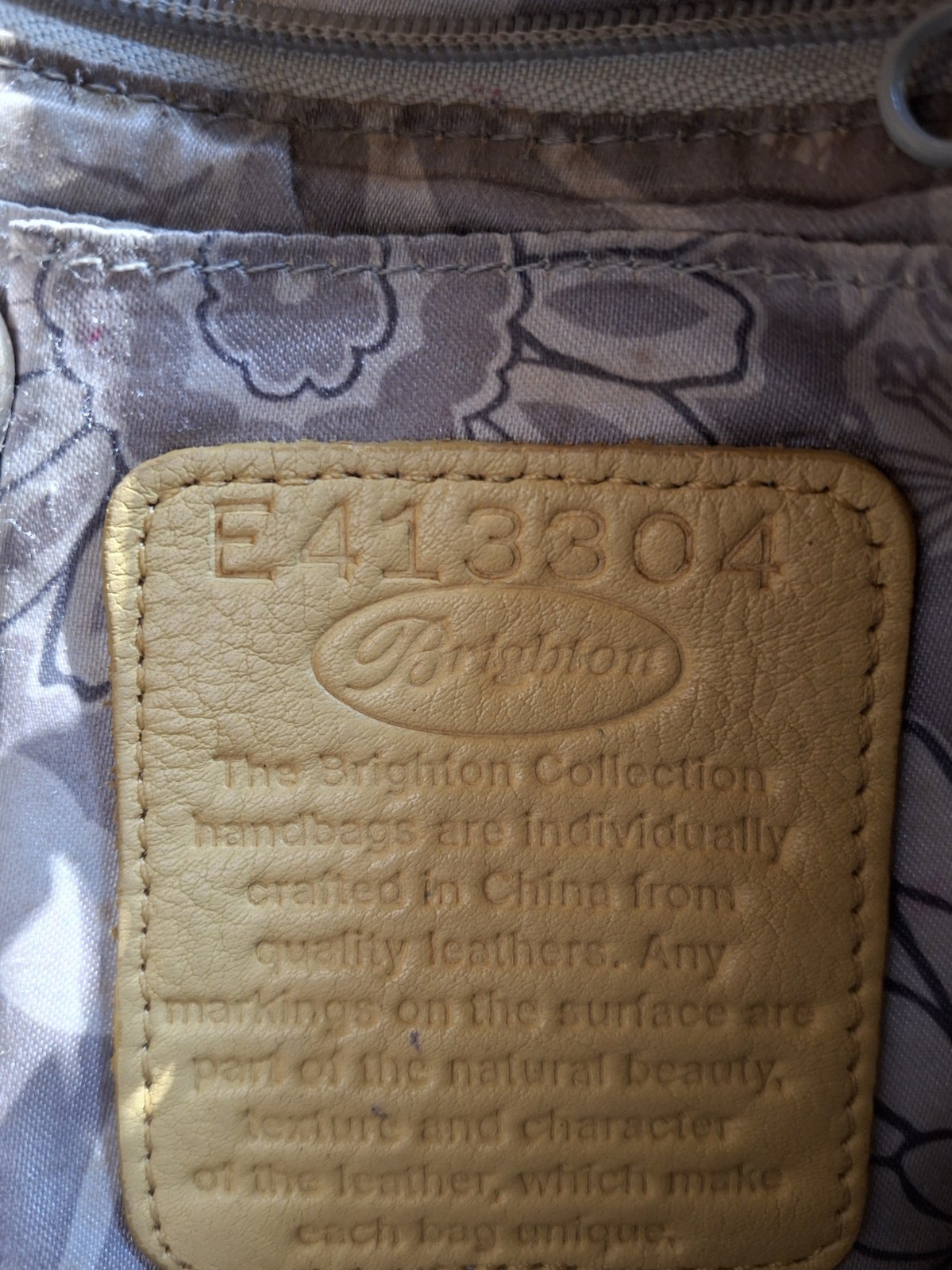 Authentic Brighton E413304 Python Embossed Leathe… - image 2