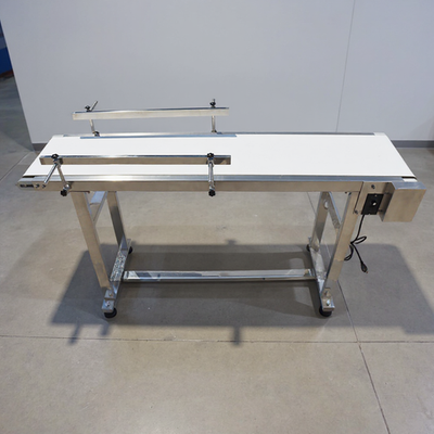 #ad Electric Conveyor PU Belt Dual Guardrail Stainless Frame Length 59#x27;#x27;Width 11.8#x27;#x27; $788.66