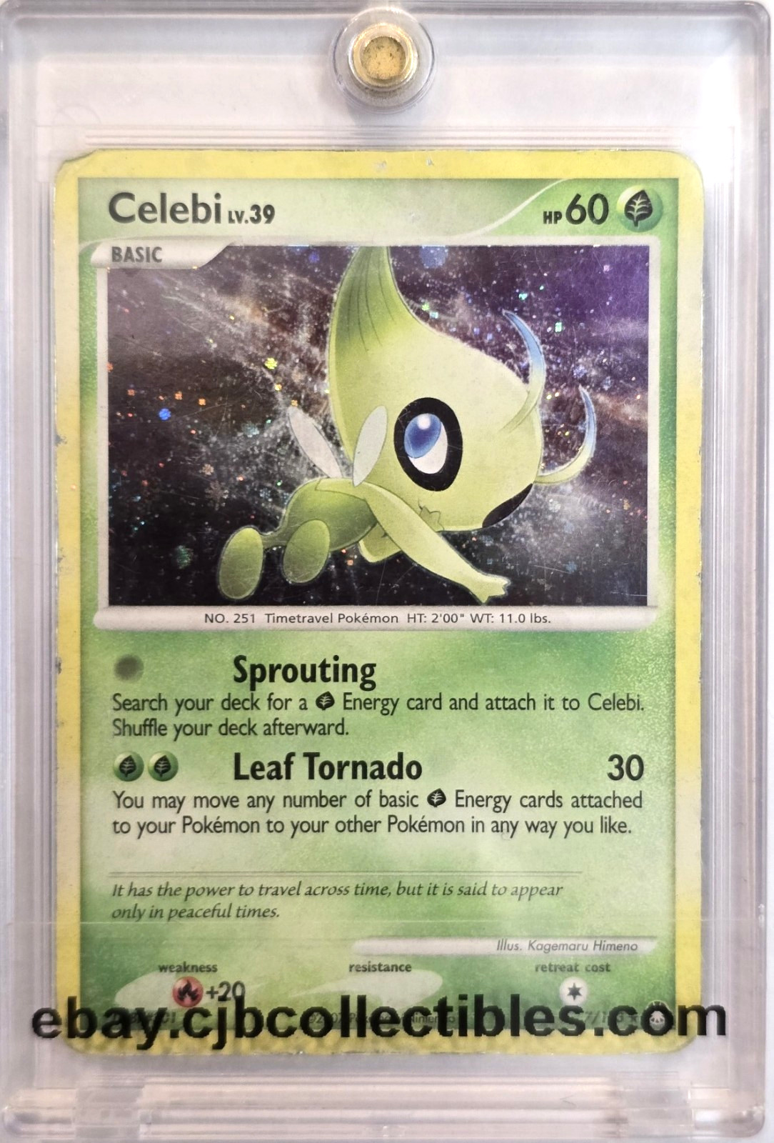 Pokémon CELEBI 7/123 Holo Rare Mysterious Treasures - Played 🍒