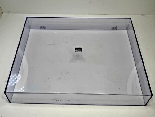 Technics SL-B2 Turntable Dust Cover Blue Tinted Plastic Original 16-1/2" x 13"