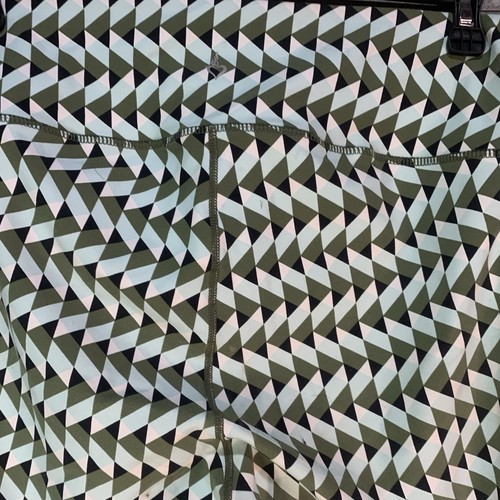 Torrid 3X Damen Trainingshose Rautengrün Muster Liege Leggings Taschen - Bild 7 von 12