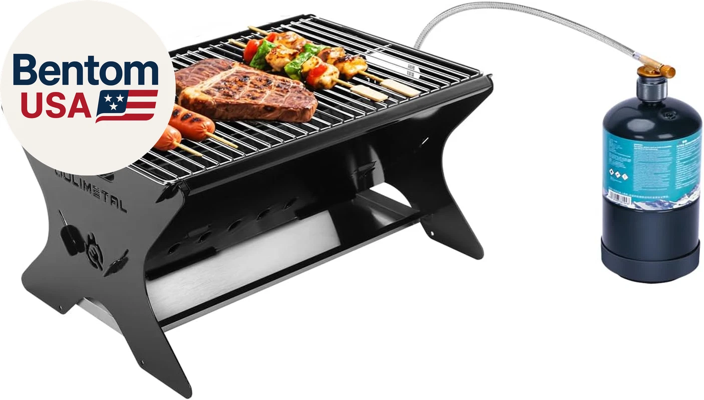 Portable Camping Grill – Foldable Charcoal/Gas Grill with Carry Bag | Heavy-Duty
Opens in a new wind