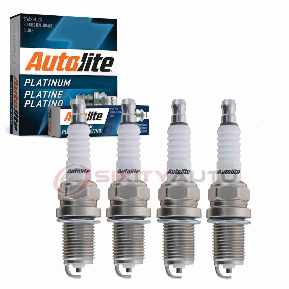 4 pc Autolite Platinum Spark Plugs for 1987-1989 Toyota Camry 2.0L L4 gi