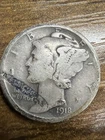1918-D  Mercury Dime - Actual Silver Coin  Same Day Shipping