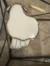 Vintage Suncatcher SHEEP wall  Stained Glass Acrylic Metal