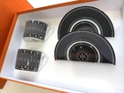 HERMES H Deco Morning Soup Cup Saucer Black Tableware 2 set Breakfast Auth New