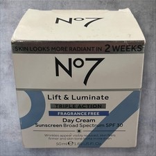 No7 Lift  Luminate Triple Action Day Cream SPF30 F-F/Night Cream 50ml/1.69oz.