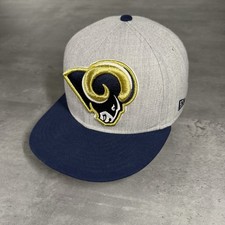LA St Louis Rams SnapBack Hat New Era Cap Gray Blue Throwback Logo Vintage Retro