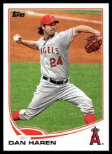 Dan Haren 2013 Topps #24 Los Angeles Angels MLB READ FREE SHIPPING AutographDen