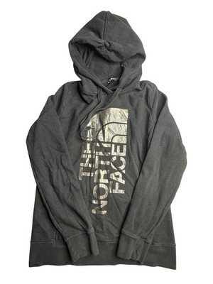 The North Face Hoodie Womens Small Black Pullover Fleece Pockets Logo 4000279423