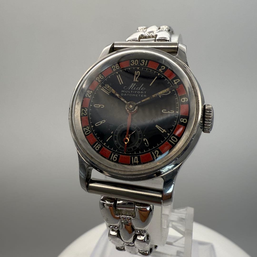 Mido Multifort Datometer 1930s-40s Chronograph Au… - image 1